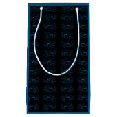 ブルーロブスター海シンプル動物スケッチ芸術 スモールペーパーバッグ (正面)