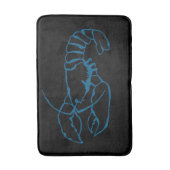 ブルーロブスター海シンプル動物スケッチ芸術 バスマット (正面縦)