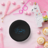 ブルーロブスター海シンプル動物スケッチ芸術 ペーパーボウル (パーティー)