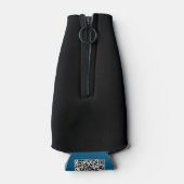 ブルーロブスター海シンプル動物スケッチ芸術 ボトルクーラー (裏面)