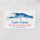 ブルーロブスター漁業/フィッシャーマンビジネスカード 名刺 (正面)