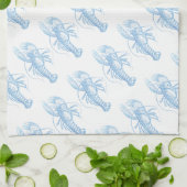 ブルーロブスター キッチンタオル (折り畳み)