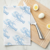 ブルーロブスター キッチンタオル (四つ折り)