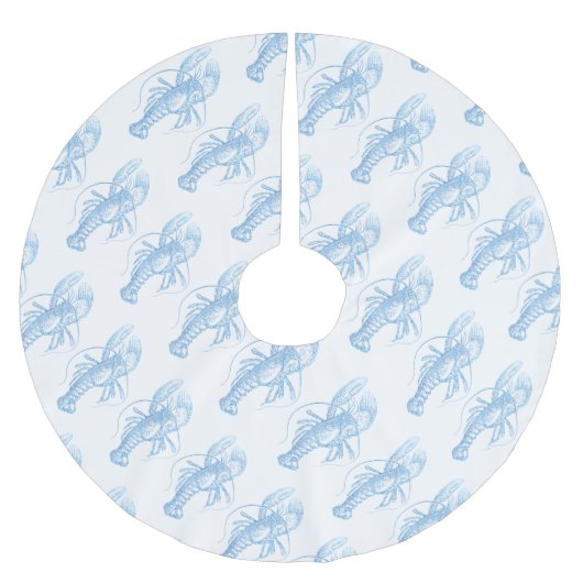 ブルーロブスター ブラッシュドポリエステルツリースカート (正面)