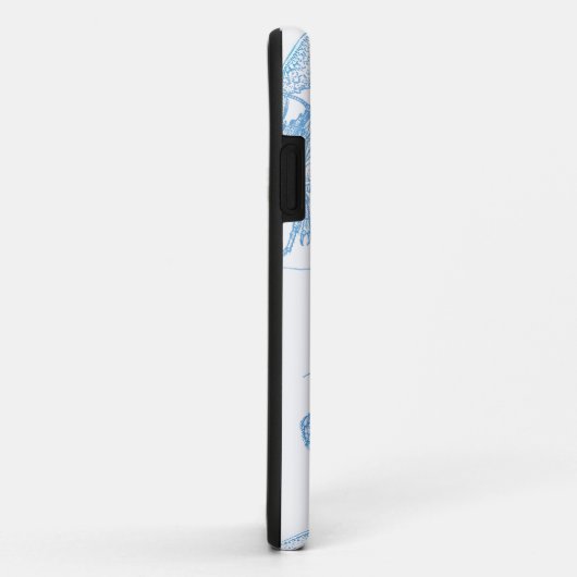 ブルーロブスター Case-Mate iPhoneケース (裏面/右)