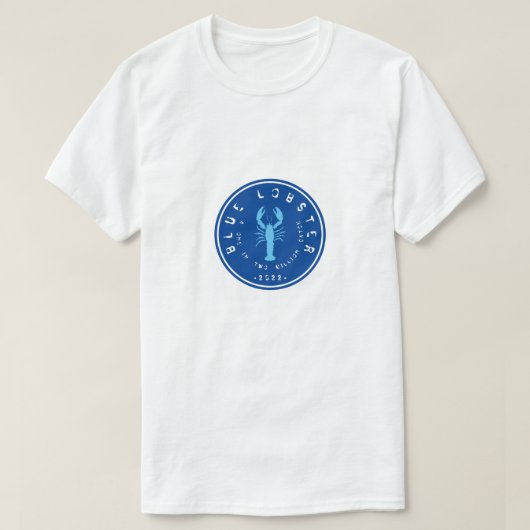 ブルーロブスターTシャツ Tシャツ (デザイン正面)