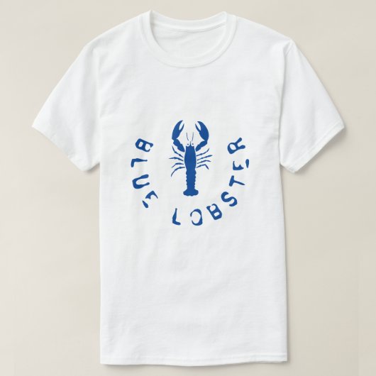 ブルーロブスターTシャツ Tシャツ (デザイン正面)