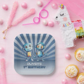 ブルーロボットテーマ第1期パーティー ペーパープレート (パーティー)