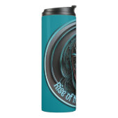 ブルーロボットマスク – AI dominioNの台頭 タンブラー (回転左)