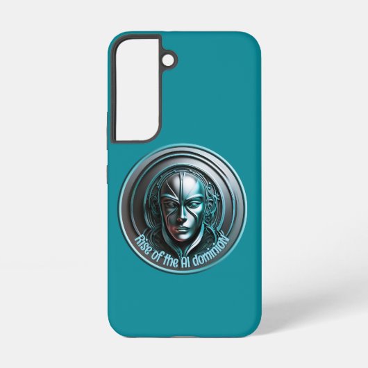 ブルーロボットマスク – AI dominioNの台頭 Samsung Galaxyケース (裏面)