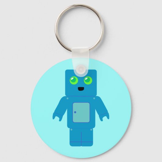 ブルーロボット キーホルダー (正面)