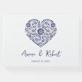 ブルーロマンチックタラベラハート ゲストブック (正面)