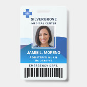 ブルーロモダンゴクリニック病院フォトナースID バッジ (表面)