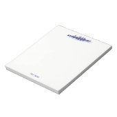 ブルーローイングローワーズクルーズチームウォータースポーツ ノートパッド (回転)