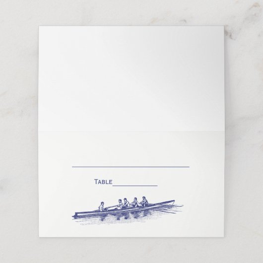 ブルーローイングローワーズクルーズチームウォータースポーツ プレイスカード (外部開封)