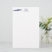 ブルーローイングローワーズクルーズチームウォータースポーツ 便箋 (スタンド正面)