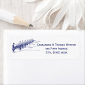 ブルーローイングローワーズクルーズチームウォータースポーツ#3 ラベル (インサイチュ)