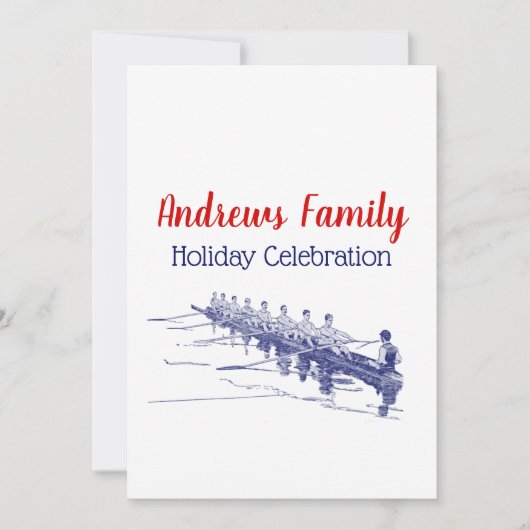 ブルーローイングローワーズクルーズチームウォータースポーツ#3 招待状 (正面)