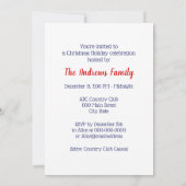 ブルーローイングローワーズクルーズチームウォータースポーツ#3 招待状 (裏面)