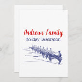 ブルーローイングローワーズクルーズチームウォータースポーツ#3 招待状 (正面/裏面)