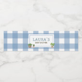 ブルーローカル栽培農家市場ベビーシャワー ペットボトルラベル (シングルラベル)