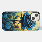 ブルーローズのつる１ iPhoneケース (裏面横)