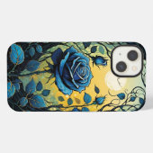 ブルーローズのつる2  iPhoneケース (裏面横)