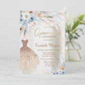 ブルーローズのパンパスグラスドレス　キンセアニエラ 招待状 (スタンド正面)