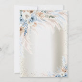 ブルーローズのパンパスグラスドレス　キンセアニエラ 招待状 (裏面)