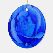 ブルーローズオーナメント パーソナライズド ローズ デコレーション (左)