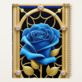 ブルーローズステンドグラスデザイン 🌹🔷✨ プランナー手帳 (裏面)