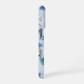 ブルーローズセレニティ フラワーiPhoneケース iPhoneケース (右側面)