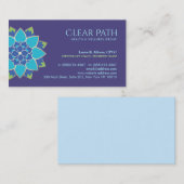 ブルーロータスウェルネスカウンセラーと自然健康 名刺 (正面/裏面)