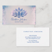 ブルーロータスエステティシャン 名刺 (正面/裏面)