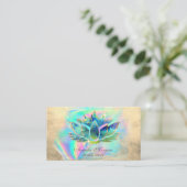 ブルーロータスエレガントフラワーホログラフィー株式会社 名刺 (スタンド正面)