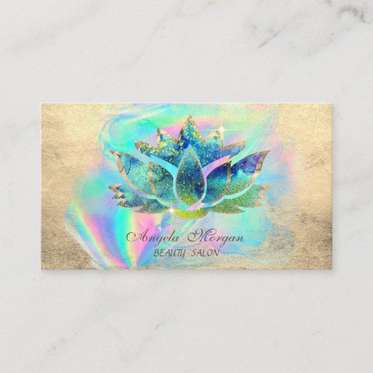 ブルーロータスエレガントフラワーホログラフィー株式会社 名刺 (正面)