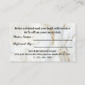 ブルーロータスエレガントマーブル  紹介カード (裏面)