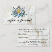 ブルーロータスエレガントマーブル  紹介カード (正面/裏面)