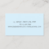 ブルーロータスエレガントヨガインストラクター 名刺 (裏面)