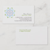 ブルーロータスナチュラルヘルスヒーラービジネスカード 名刺 (正面/裏面)