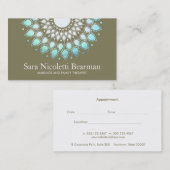 ブルーロータスファミリーセラピストアポイントメント 予約カード (正面/裏面)