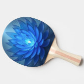 ブルーロータスフラワースピリチュアル禅アート 卓球ラケット (横)