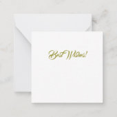 ブルーロータスフラワースピリチュアル禅美術パーソナライズされた ノートカード (裏面)