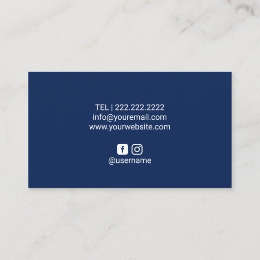 ブルーロータスフラワーヨガインストラクターマッサージセラピー 名刺 (裏面)