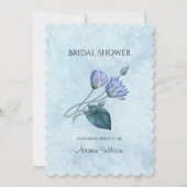 ブルーロータスブライダルシャワー 招待状 (正面)