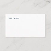 ブルーロータスマインド体スピリットパーソナライズされた 名刺 (裏面)