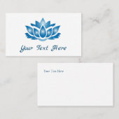 ブルーロータスマインド体スピリットパーソナライズされた 名刺 (正面/裏面)