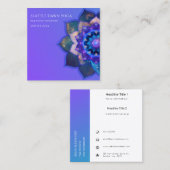 ブルーロータスマンダラ スクエア名刺 (正面/裏面)