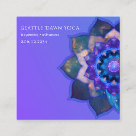 ブルーロータスマンダラ スクエア名刺