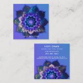 ブルーロータスマンダラ スクエア名刺 (正面/裏面)